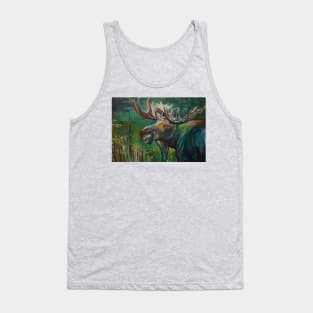 Moose Study in the dawn Tank Top